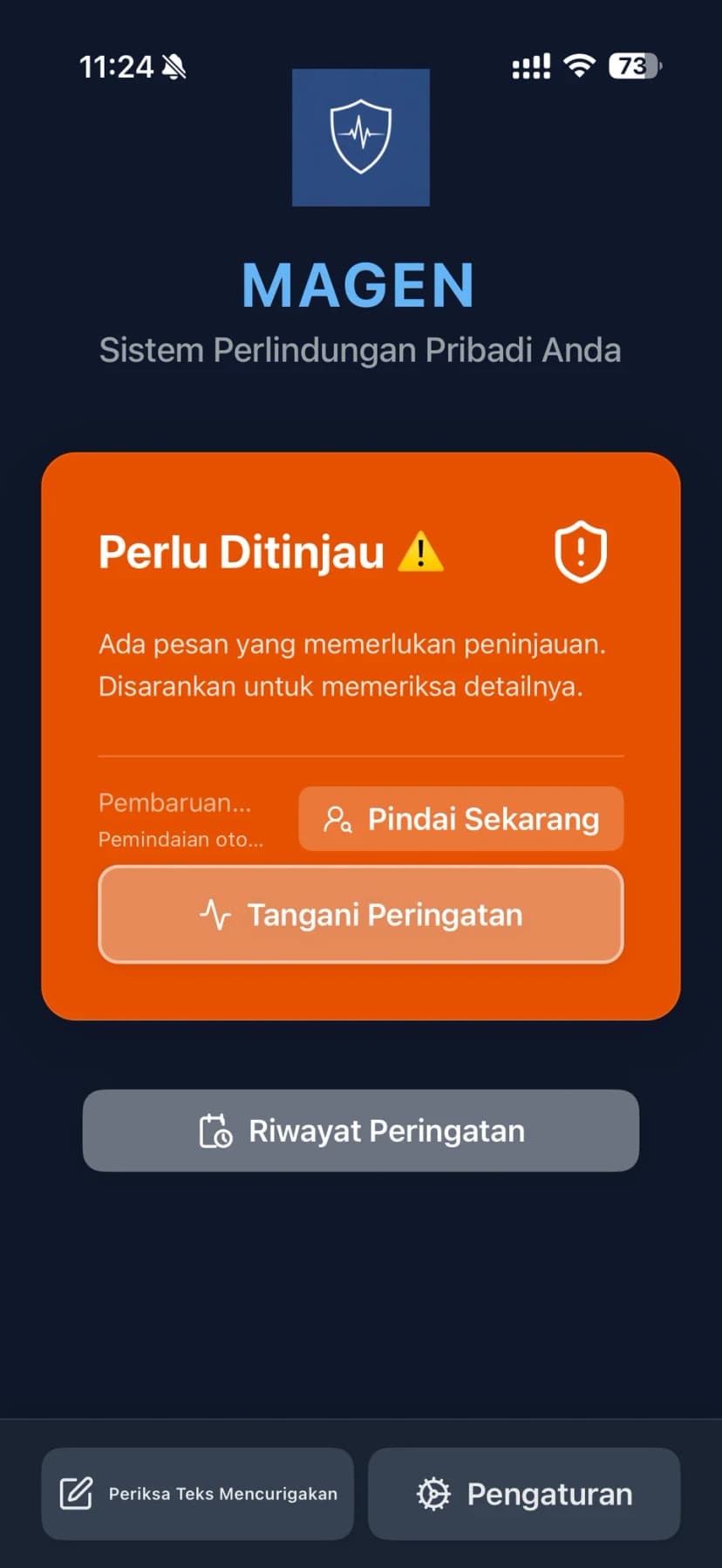 Perlu ditinjau dalam sekejap