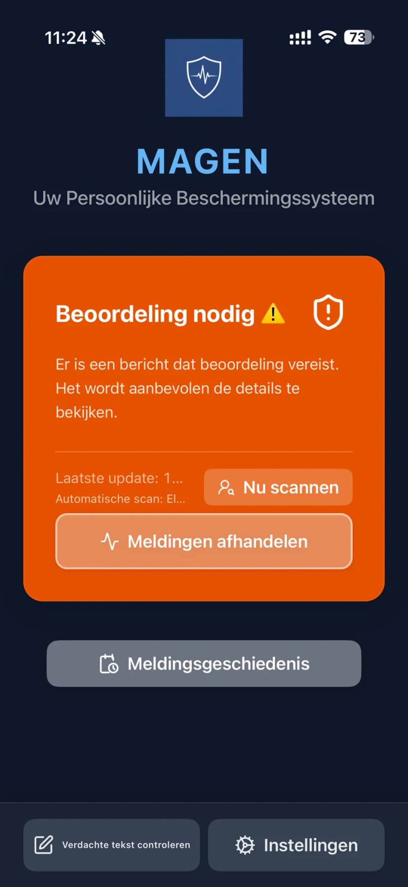 Beoordeling nodig in één oogopslag