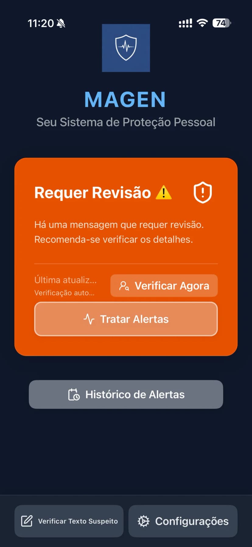 Necessita revisão em um olhar