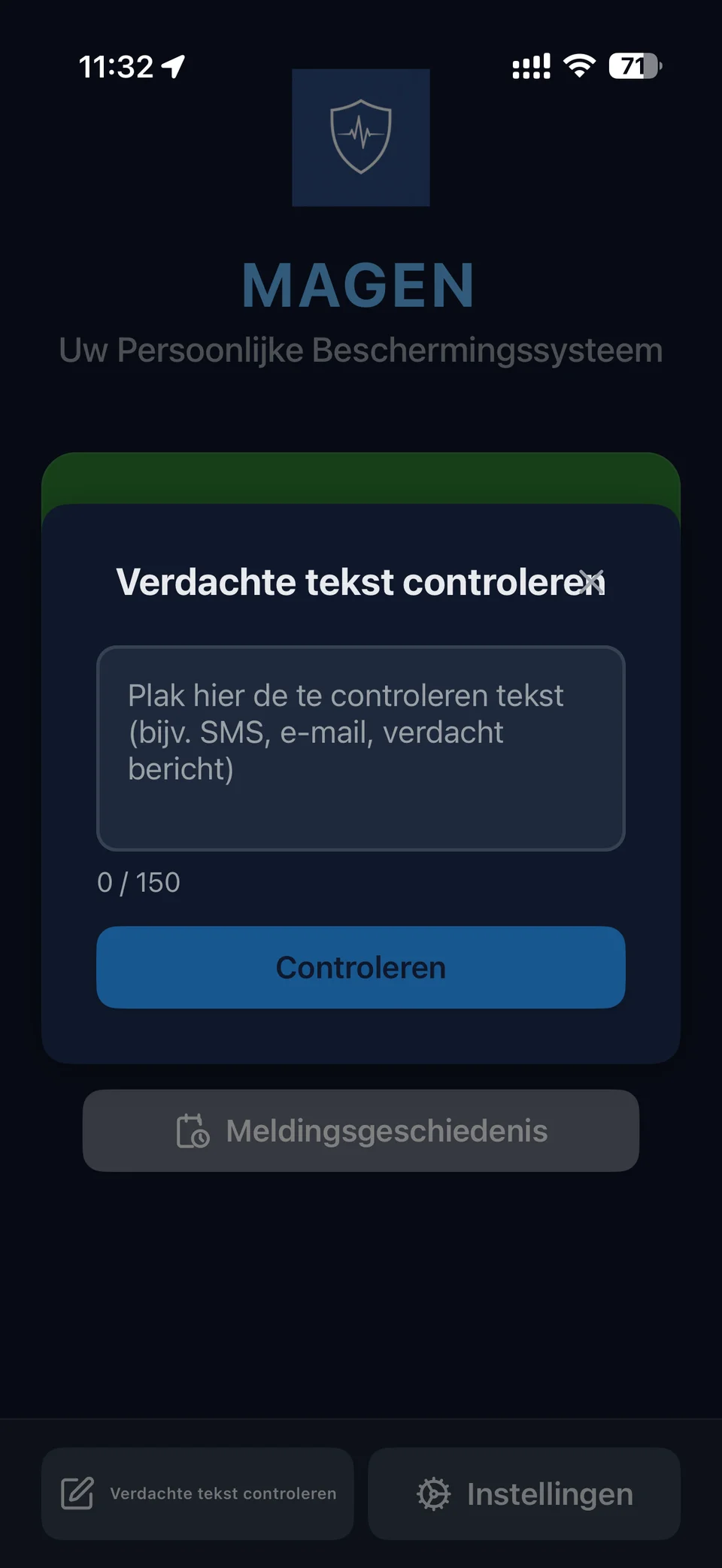 Verdachte tekst controleren